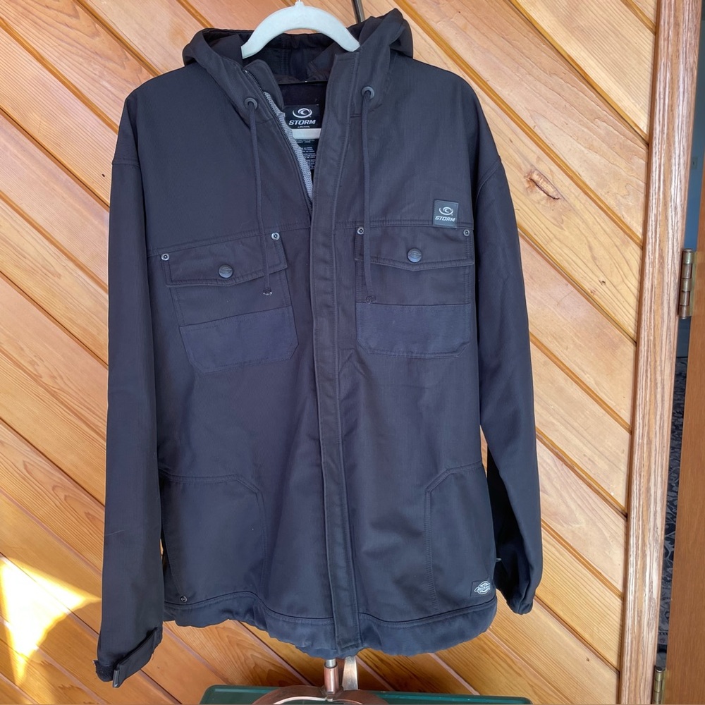 Storm By Dickies Black Softshell Lined Full-Zip J… - image 1